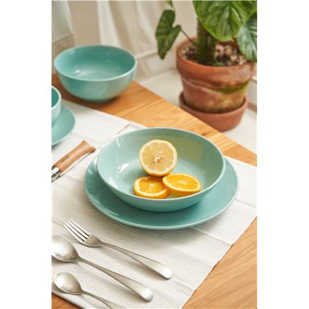 LITTLE HOMES STONEWARE BOWL 7 INCH - TURQUOISE