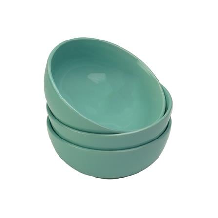 LITTLE HOMES STONEWARE BOWL 5.5 INCH - TURQUOISE