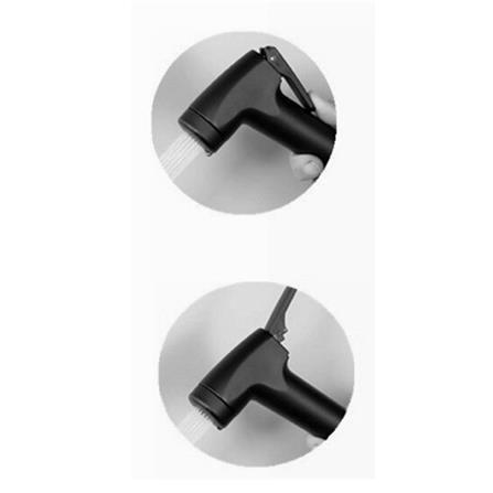 RASLAND RINSING SPRAY SET ABS RA BIDET-BLACK (H13XW3XD9.5 CM)