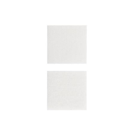 PACK IN SQUARE HOOK & LOOP FASTERNER VELCRO TAPE 47MM WHITE 2PCS EACH