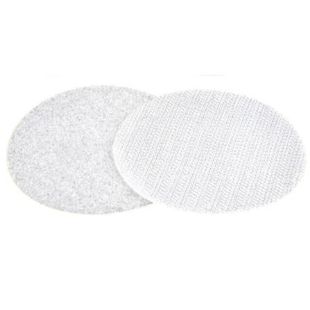 PACK IN ROUND VELCRO HOOK AND LOOP 47MM WHITE