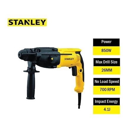 26MM 800W ROTARY HAMMER STANLEY SHR263KA-XD