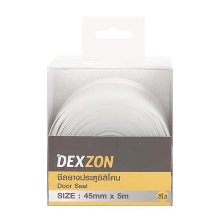 DEXZON SILICONE DOOR AND WINDOW SEAL 45MMX5MM CLEAR