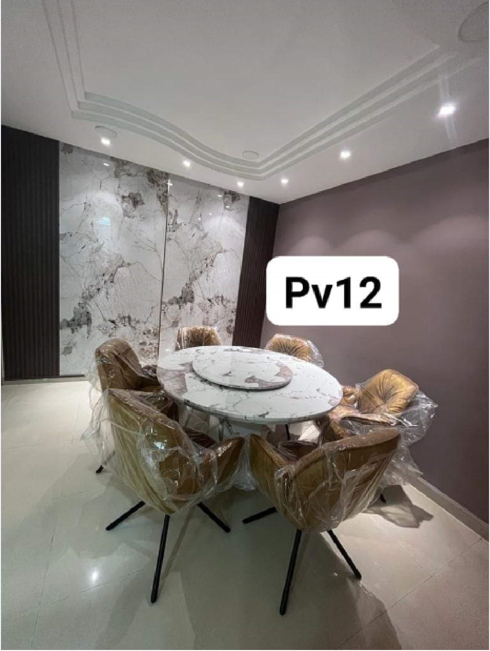 GEOMETRA PVC MARBLE 120X280X0.3CM PV07 PURPLE LIKE MARBLE 3.36M2