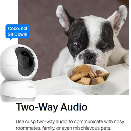 TP-LINK WIFI HOME SECURITY PAN & TILT CAMERA C210 WHITE