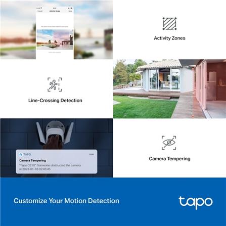 TP-LINK OUTDOOR WIFI HOME SECURITY CAMERA TAPO C310 WHITE