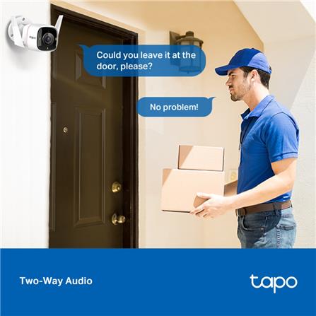 TP-LINK OUTDOOR WIFI HOME SECURITY CAMERA C320WS WHITE