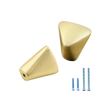 AVIO ZAMAC FURNITURE KNOB D316 BRUSHED BRASS MATT