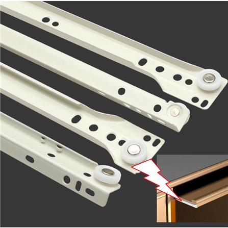 AVIO SELF CLOSE DRAWER SLIDE 16" EACH WHITE