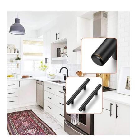 AVIO 6" A362 STAINLESS STEEL SUS304 FURNITURE HANDLE 160MM MATT BLACK