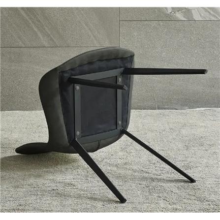 DINING CHAIR PU BROWN