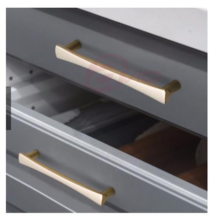 AVIO ZAMAC HANDLE D186 5" 128MM BRASS MATT