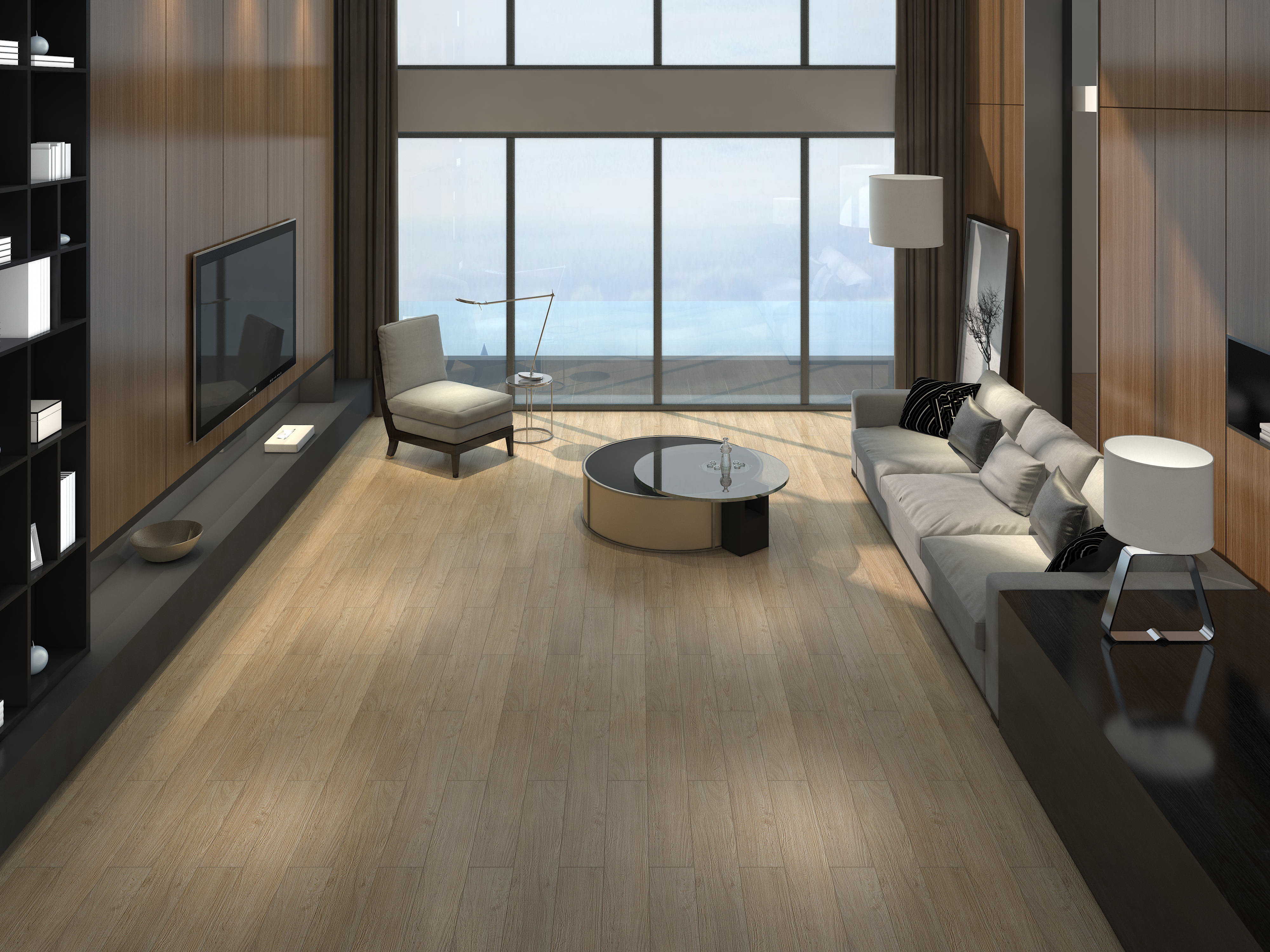 CROBERN SPC CLICK 6MM 18X123CM LIGHT OAK 1.77M2