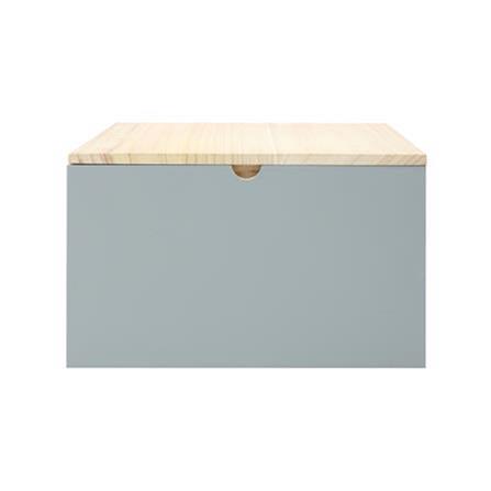 WOODEN BOX WITH LID STACKO MERRY L 25X25X15.5CM GREY