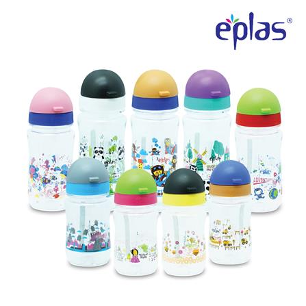 EPLAS KIDS WATER BOTTLE 480ML W/STRAW EGBQ-480BPA