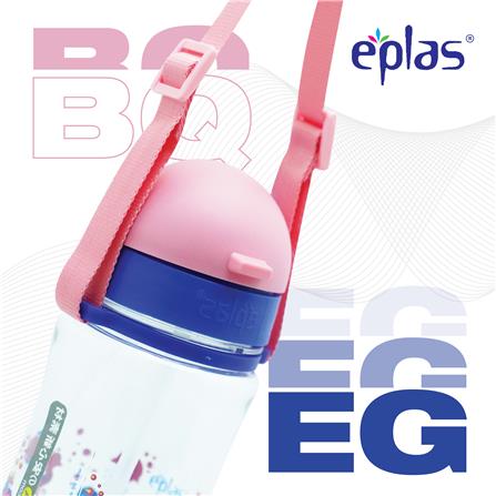 EPLAS KIDS WATER BOTTLE 480ML W/STRAW EGBQ-480BPA