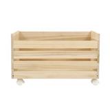 WOODEN BOX WITH WHEELS STACKO COZI 60X30X37CM NATURAL