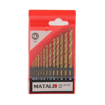 MATALL METAL TWIST DRILL BIT SET 13PCS/PACK