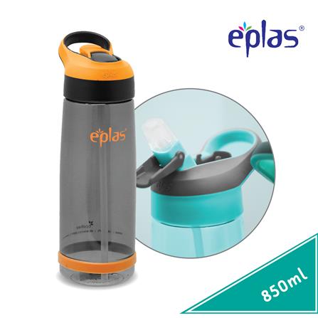 EPLAS WATER  BOTTLE 850ML W/STRAW EGSP-850BPA