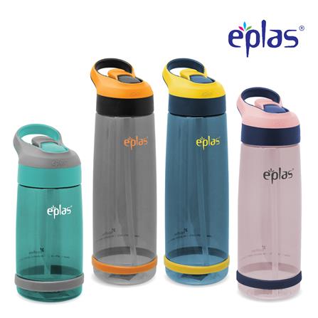 EPLAS WATER  BOTTLE 850ML W/STRAW EGSP-850BPA