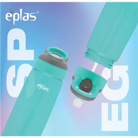 EPLAS WATER  BOTTLE 850ML W/STRAW EGSP-850BPA