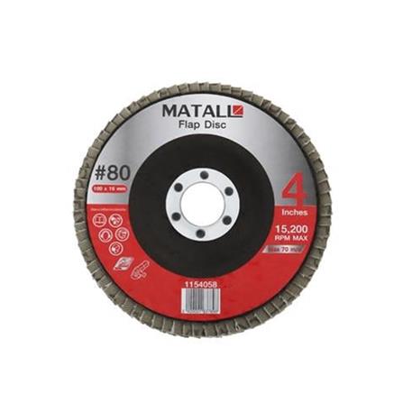MATALL FLAP DISC 4" 80-G 2PCS