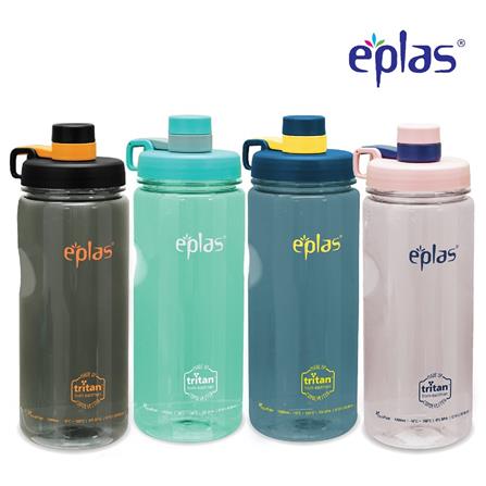 EPLAS WATER BOTTLE 1000ML W/STRAW EGSP-1000BPA