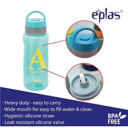 EPLAS WATER BOTTLE 2000ML WITH STRAW TRITAN BPA-FREE EGT-2000BPA