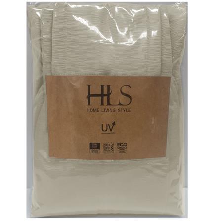HLS CURTAIN FRENCH PLEAT ZAFA UV 140X180CM DARK BROWN