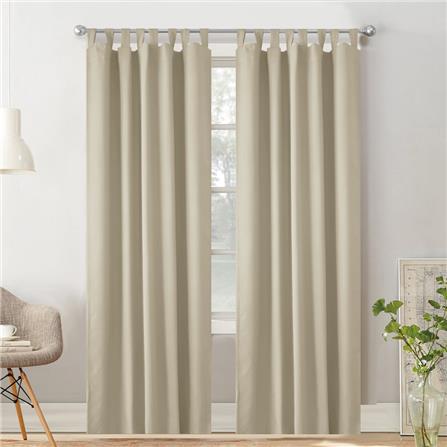 HLS CURTAIN TAB TOP ZAFA UV 130X2CM DARK BROWN