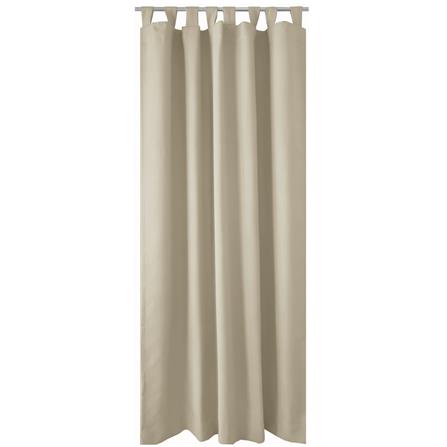 HLS CURTAIN TAB TOP ZAFA UV 130X180CM DARK BROWN