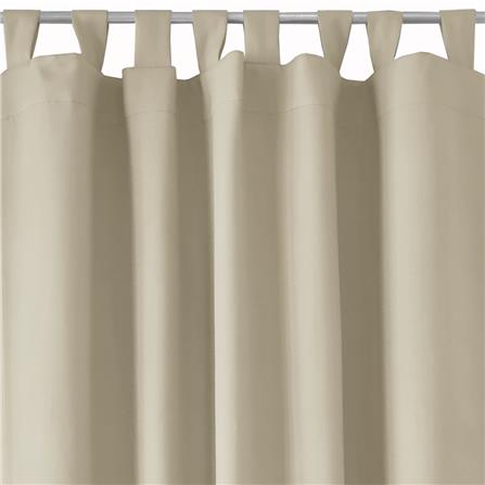 HLS CURTAIN TAB TOP ZAFA UV 130X180CM DARK BROWN