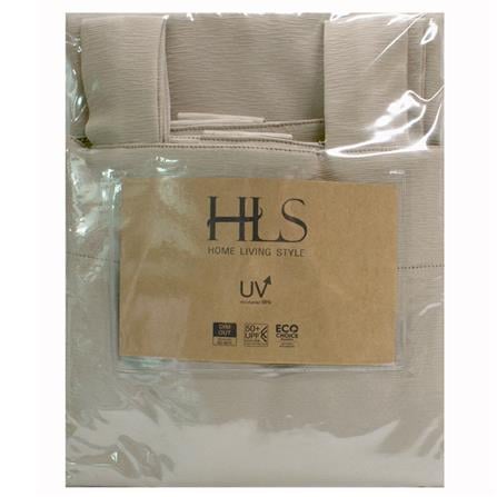 HLS CURTAIN TAB TOP ZAFA UV 130X180CM DARK BROWN