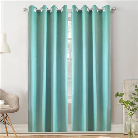 HLS CURTAIN EYELET LILY UV 140X250CM BLUE