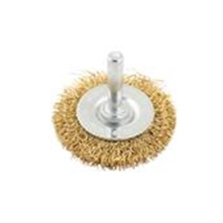 MATALL CRIMPED WIRE WHEEL BRUSH (WITH SHANK) (WOOD & METAL) 3EA/SET