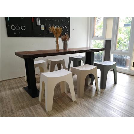 SPRING PLASTIC CHAIR MILAR GRAY