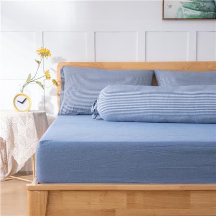 HLS BEDSHEET JAPANESE STYLE COTTON SUPER SINGLE BLUE