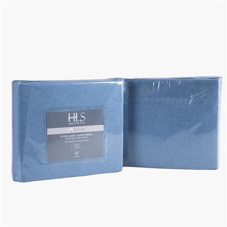 HLS BEDSHEET JAPANESE STYLE COTTON SUPER SINGLE BLUE