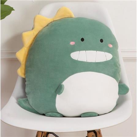 HLS PLUSH CUSHION DINOSAUR 40CM GREEN