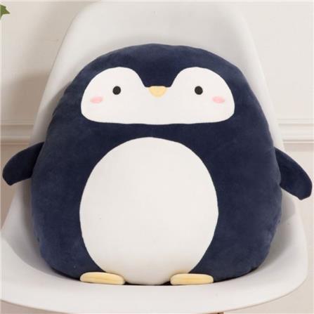 HLS PLUSH CUSHION PENGUIN 40CM DARK BLUE