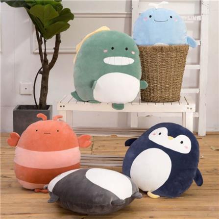 HLS PLUSH CUSHION PANDA 40CM BLACK