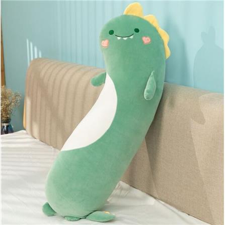 HLS PLUSH CUSHION DINOSAUR 80CM GREEN