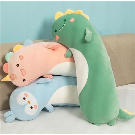 HLS PLUSH CUSHION DINOSAUR 80CM GREEN