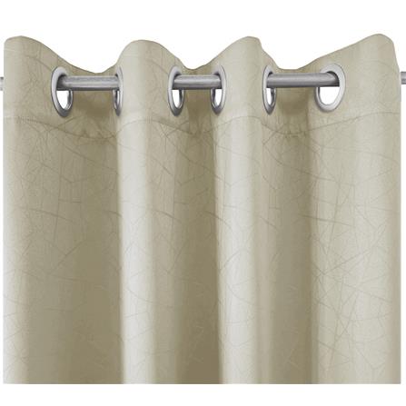 HLS CURTAIN EYELET LILY UV 140X250CM LIGHT BROWN