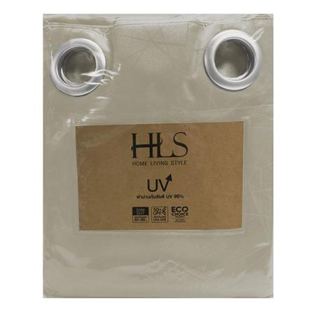 HLS CURTAIN EYELET LILY UV 140X250CM LIGHT BROWN