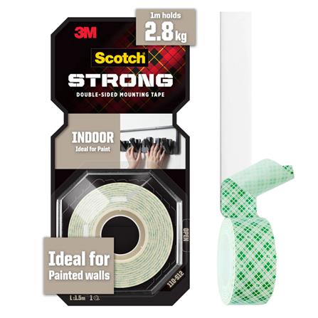 SCOTCH INDOOR DOUBLE-SIDED MOUNTING TAPE 12MMx1.5M (110-S12)