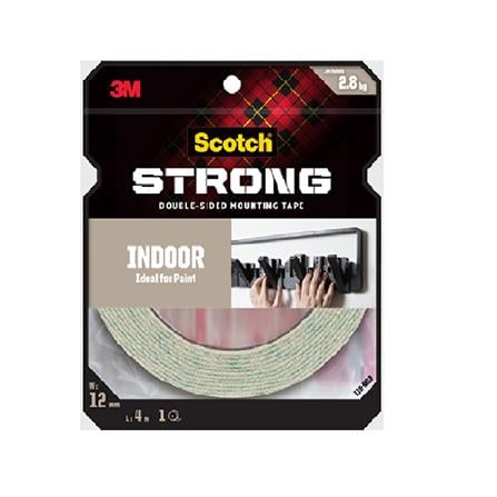 SCOTCH INDOOR DOUBLE-SIDED MOUNTING TAPE 12MMx4M (110-M12)