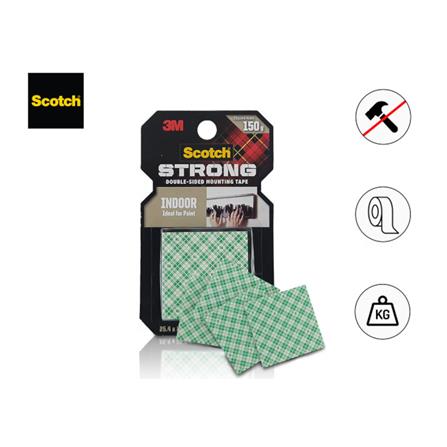 SCOTCH INDOOR DOUBLE-SIDED MOUNTING SQUARE TAPE 25MMx25MM (110-SQ16)