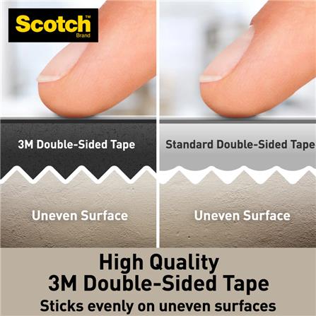 SCOTCH INDOOR DOUBLE-SIDED MOUNTING SQUARE TAPE 25MMx25MM (110-SQ16)