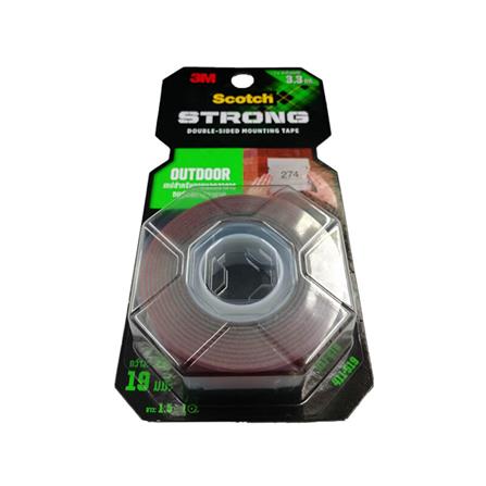 SCOTCH OUTDOOR DOUBLE-SIDED MOUNTING TAPE 19MMx1.5M (411-S19)